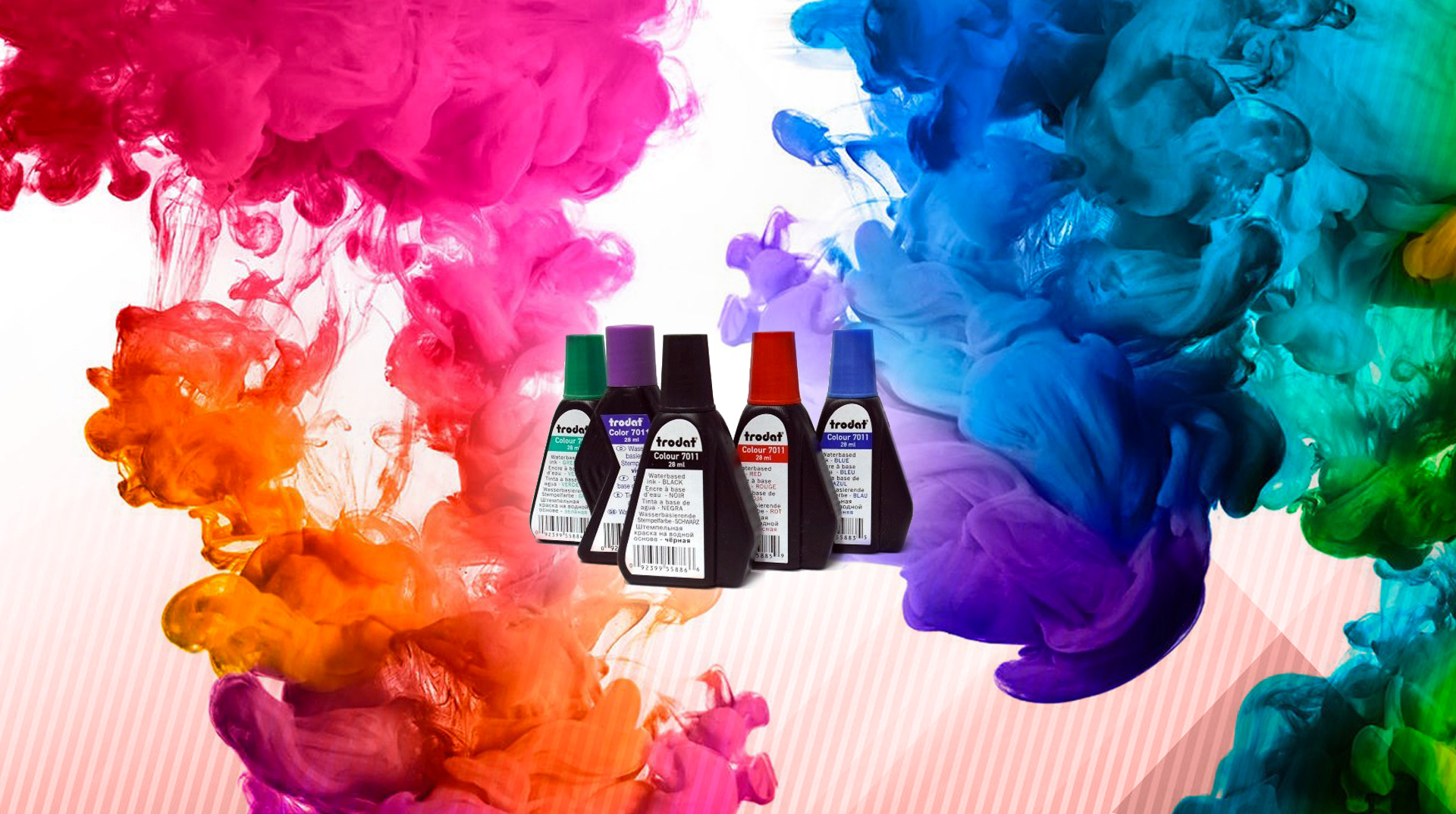 Extenso surtido en tintas